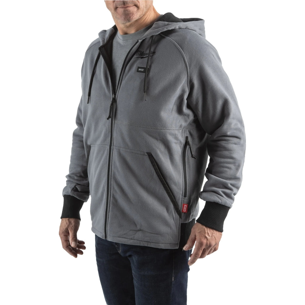 M12™ Heated Hoodie - Grey M12 HHGREY4-0 Milwaukee 