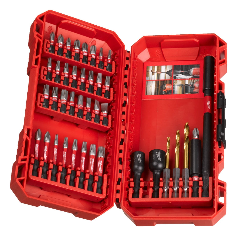 Bit Set and Bits with Bit Holder SHOCKWAVE™ Impact Duty™ Sets Bit Set 40 PIECES Milwaukee