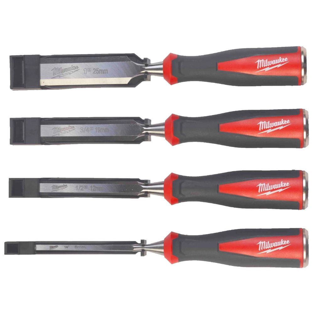 Milwaukee 4 Piece Wood Chisel Set