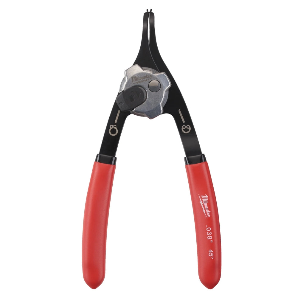 Milwaukee 45° Angled Compact Reversible Snap Ring Pliers 