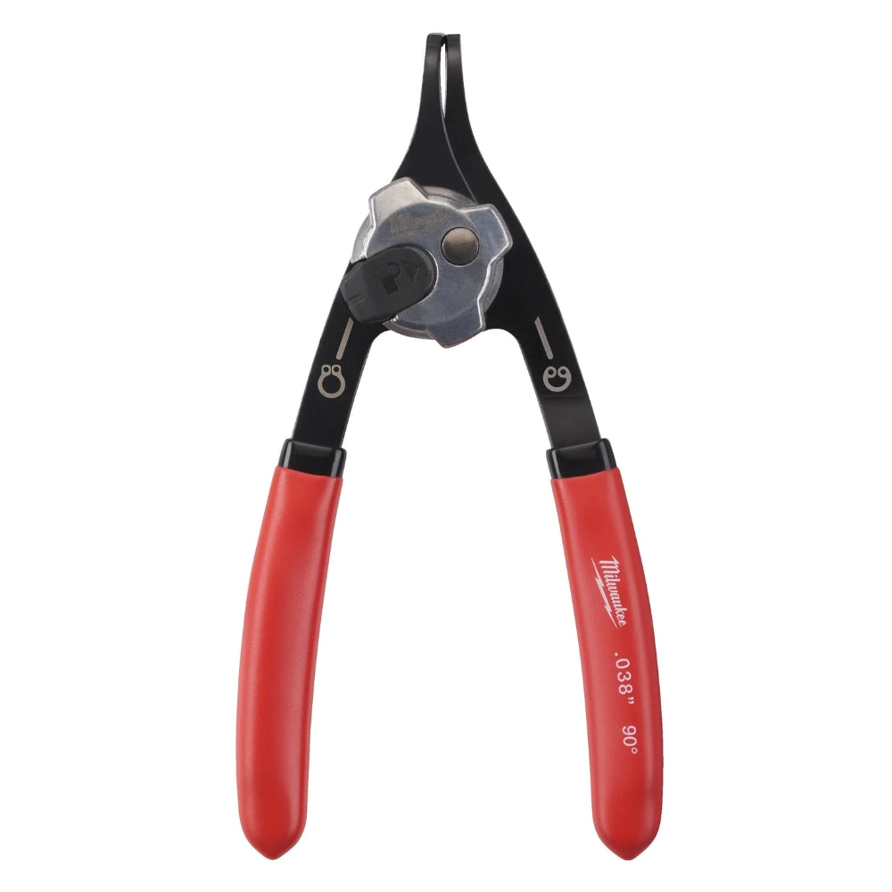 Milwaukee 90° Angled Compact Reversible Snap Ring Pliers 