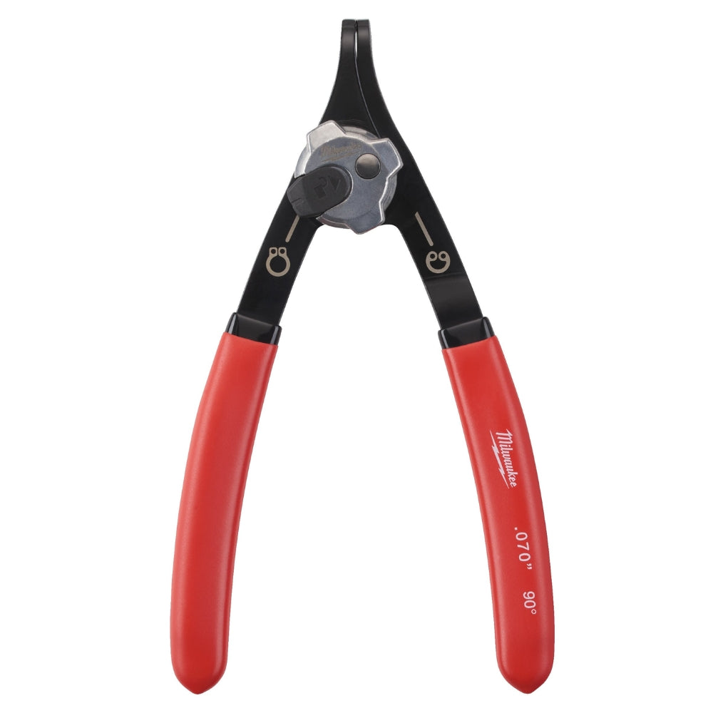 Milwaukee 90° Angled Large Reversible Snap Ring Pliers 