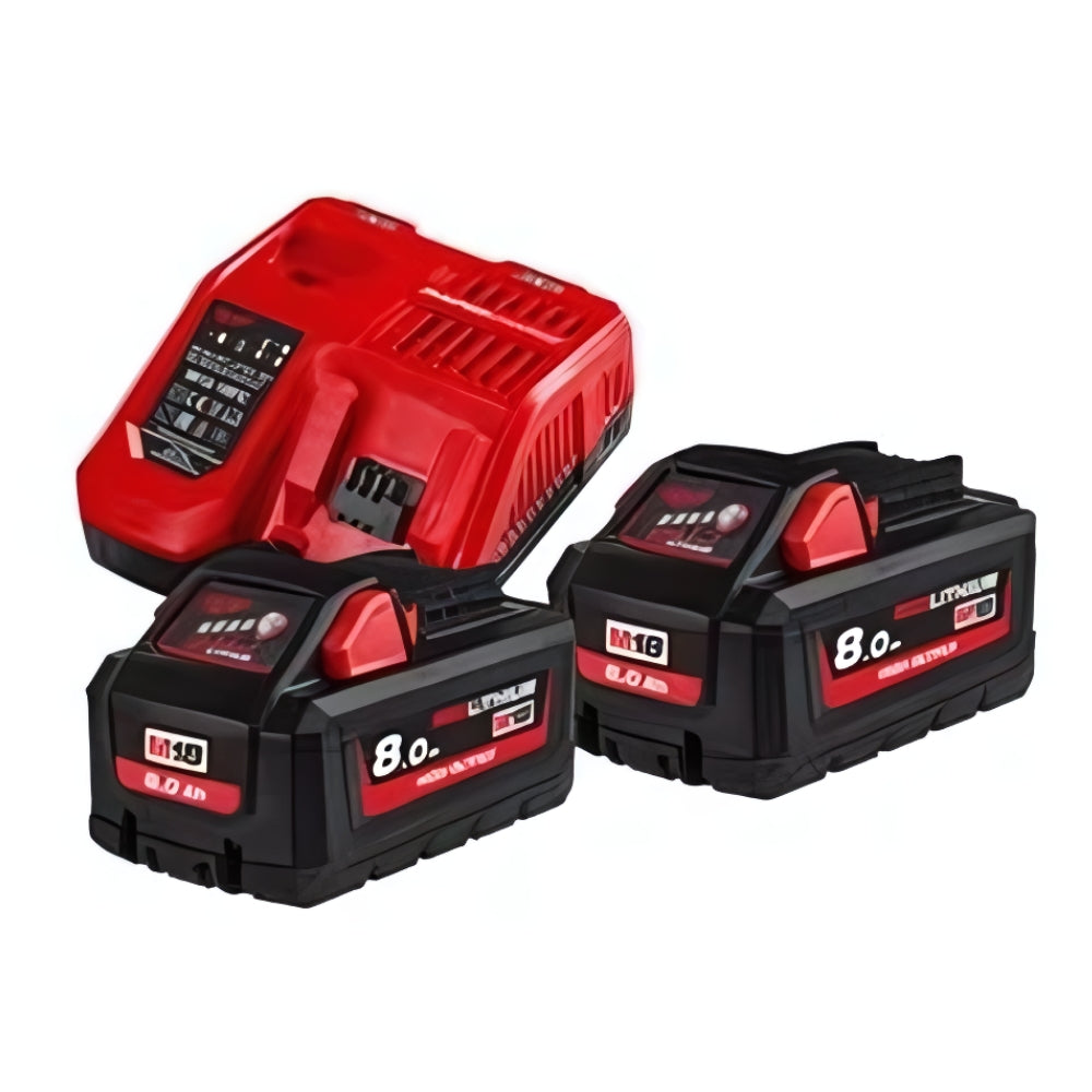 Battery Pack Energy Kit M18™ High Output™ 2 x 8.0 Ah (18V) + 1 x 4 Ah (12V) Extra M18 HNRG-802 Milwaukee 