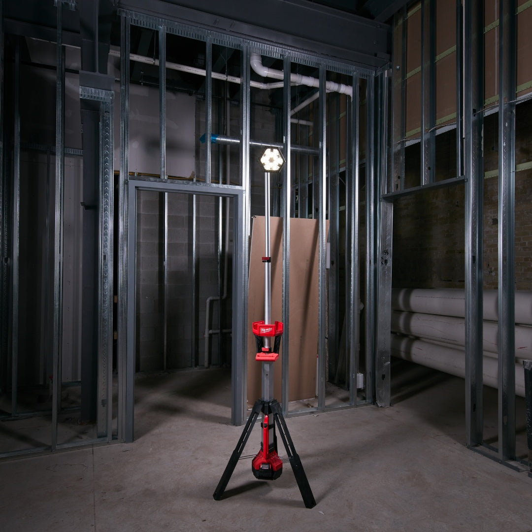 Led Light Tower With Tripod M18 Battery Powered Construction Site Light M18 SAL-0 Milwaukee