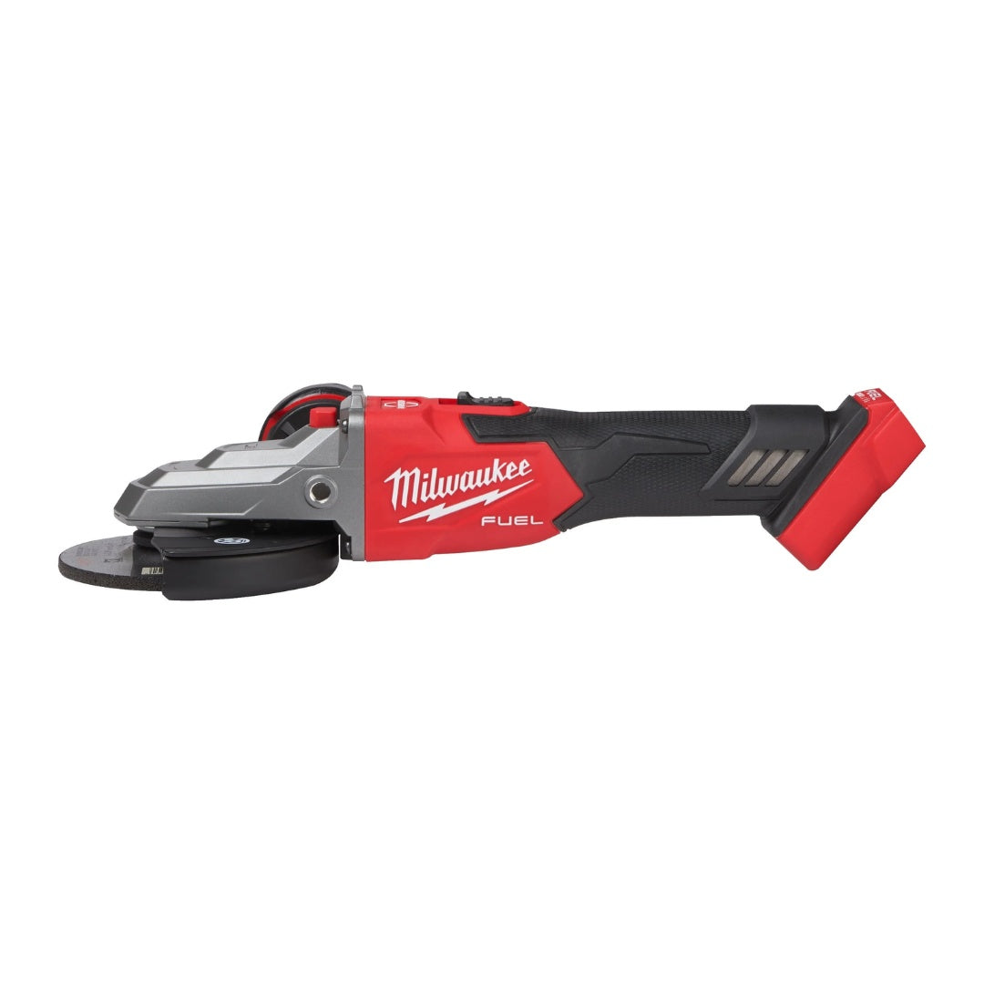 Milwaukee M18 Fuel™ 125mm Flat Head Angle Grinder with Slide Switch and Brake M18 FSAGF125XB-0X 