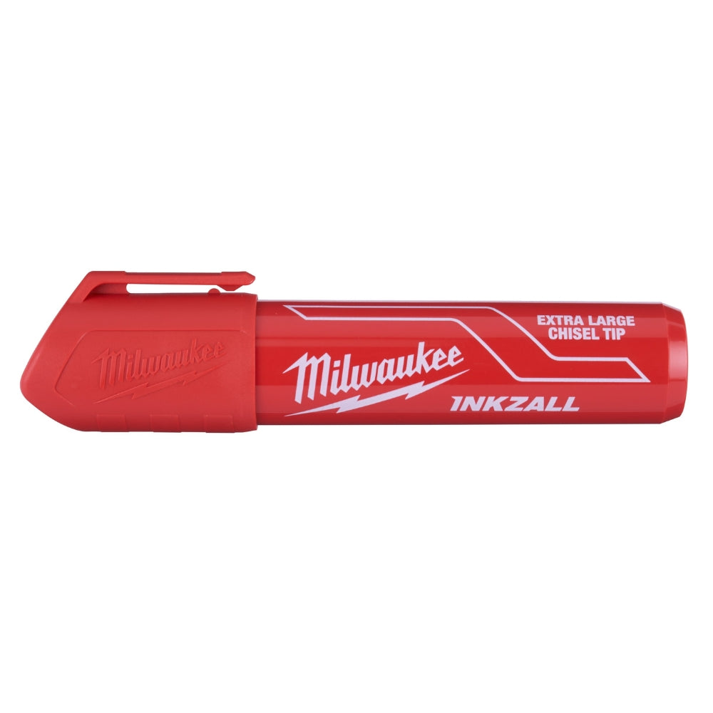 Pennarello Indelebile A Punta Extra Larga Rosso XL INKZALL Milwaukee