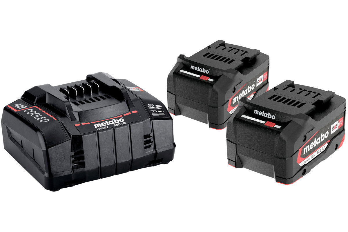 Martello Combinato A Batteria KH 18 LTX BL 24 + 2X Batterie 5,2Ah + Caricabatterie ASC 145 + Metabox 165L Metabo 601713870