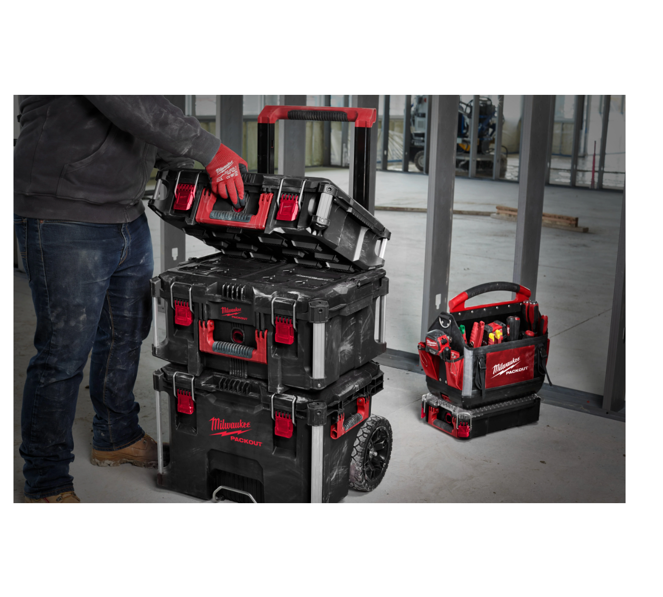 Tool Boxes Trolley PACKOUT™ Starter Set - 3 PIECES Milwaukee 