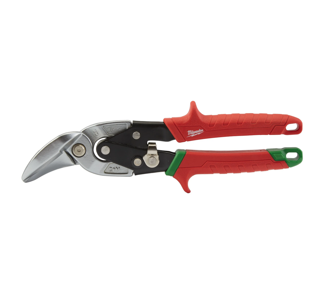 Milwaukee Double Lever Curved Blade Shears Right Cut 