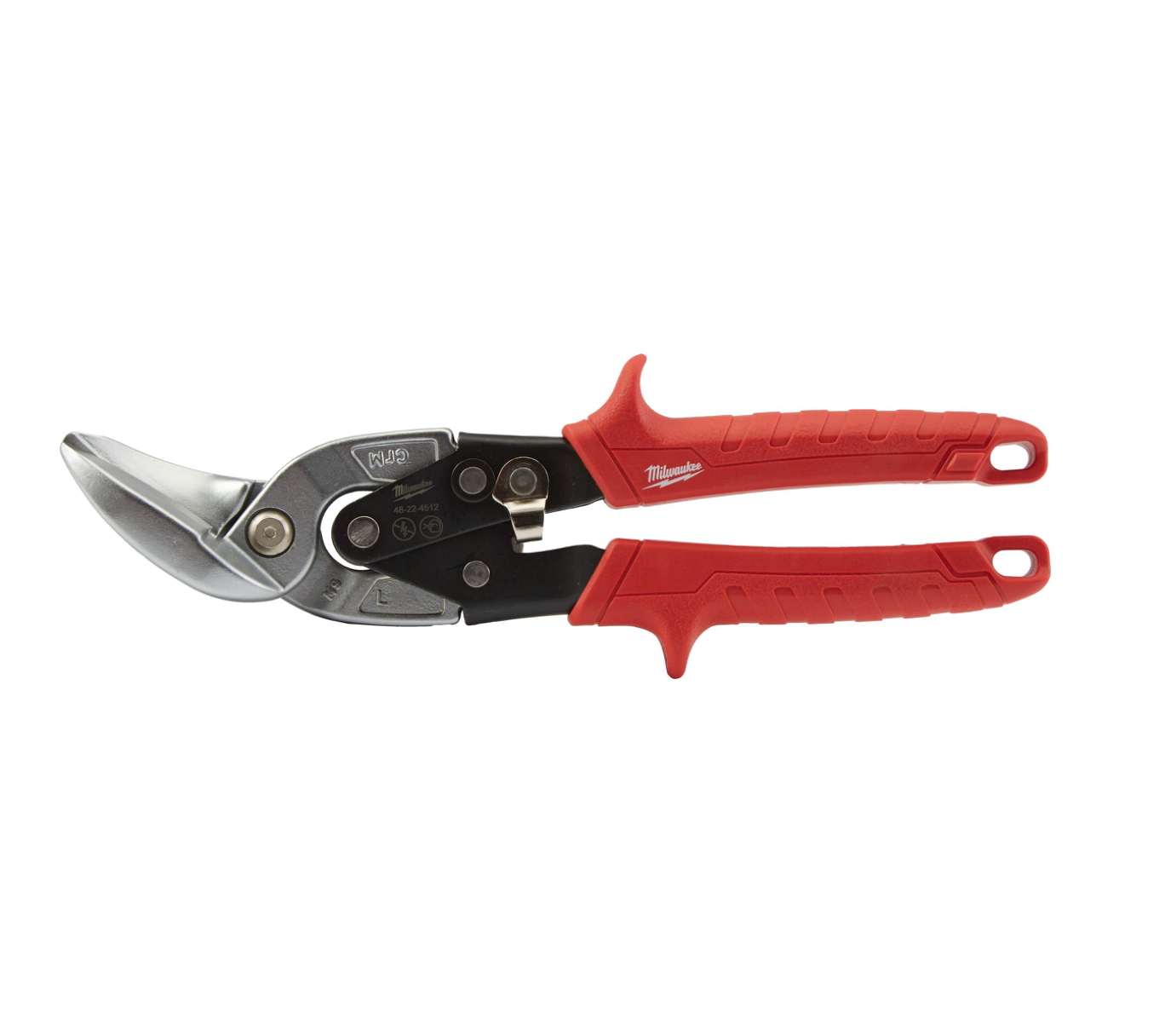 Milwaukee Double Lever Curved Blade Shears Left Cut 