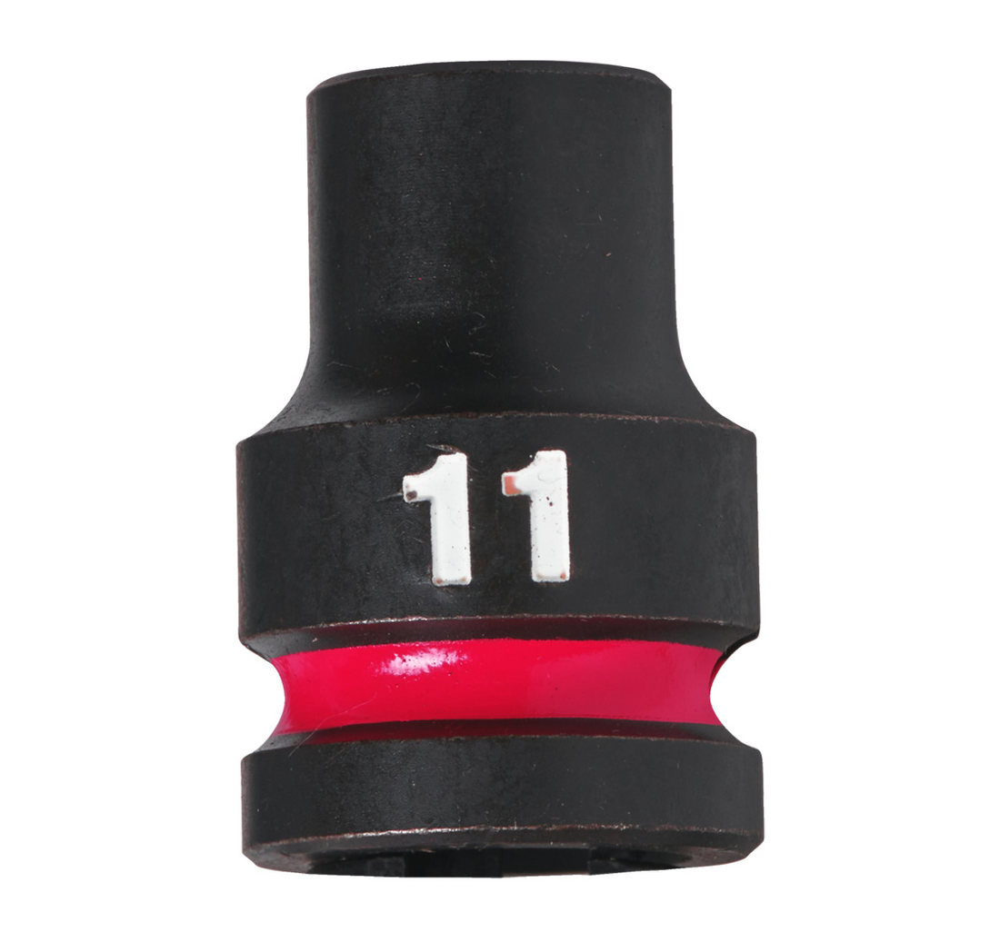 Chiave A Bussola A Macchina 11MM Da 1/2" Corta - Shockwave™ Impact Duty Impact Sockets Milwaukee 4932480305