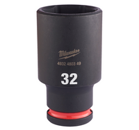 Chiave A Bussola A Macchina 32MM Da 1/2" Lunga - Shockwave™ Impact Duty Impact Sockets Milwaukee 4932480349