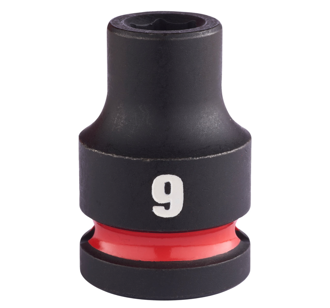 Chiave A Bussola A Macchina 9MM Da 1/2" Corta - Shockwave™ Impact Duty Impact Sockets Milwaukee 4932480303