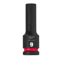 Chiave A Bussola A Macchina 9MM Da 1/2" Lunga - Shockwave™ Impact Duty Impact Sockets Milwaukee 4932480327