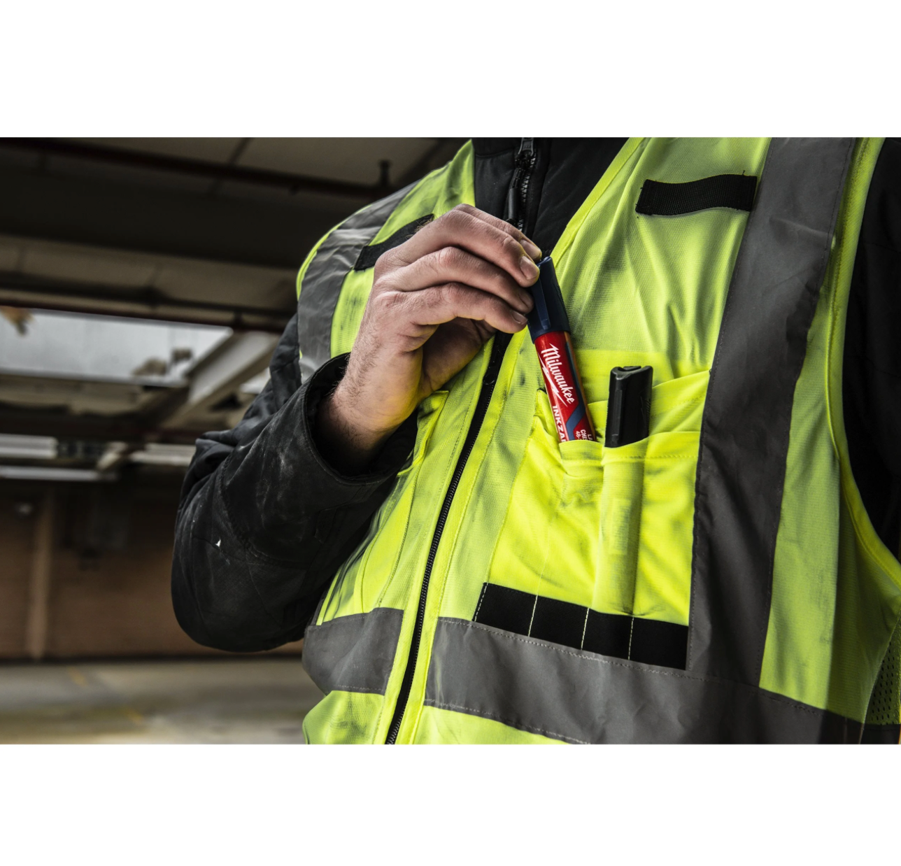 Milwaukee Yellow High Visibility Vest 