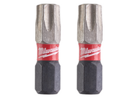 Inserto Per Avvitatori Ad Impulsi Bit Shockwave Torx TX40 Lunghezza 25MM 2 PEZZI Milwaukee