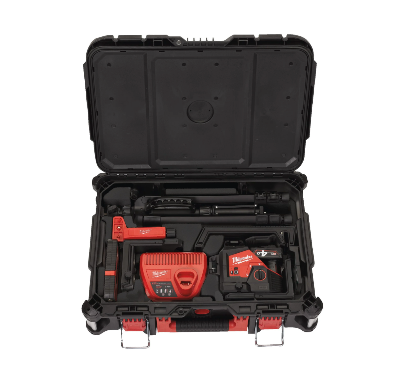 Milwaukee M12™ 3-Line 360° Green Linear Laser M12 3PLKIT-401P 