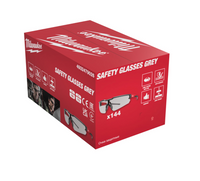 Anti-Fog / Anti-Scratch Safety Glasses - Grey Lens Carton 144 PCS. Milwaukee 