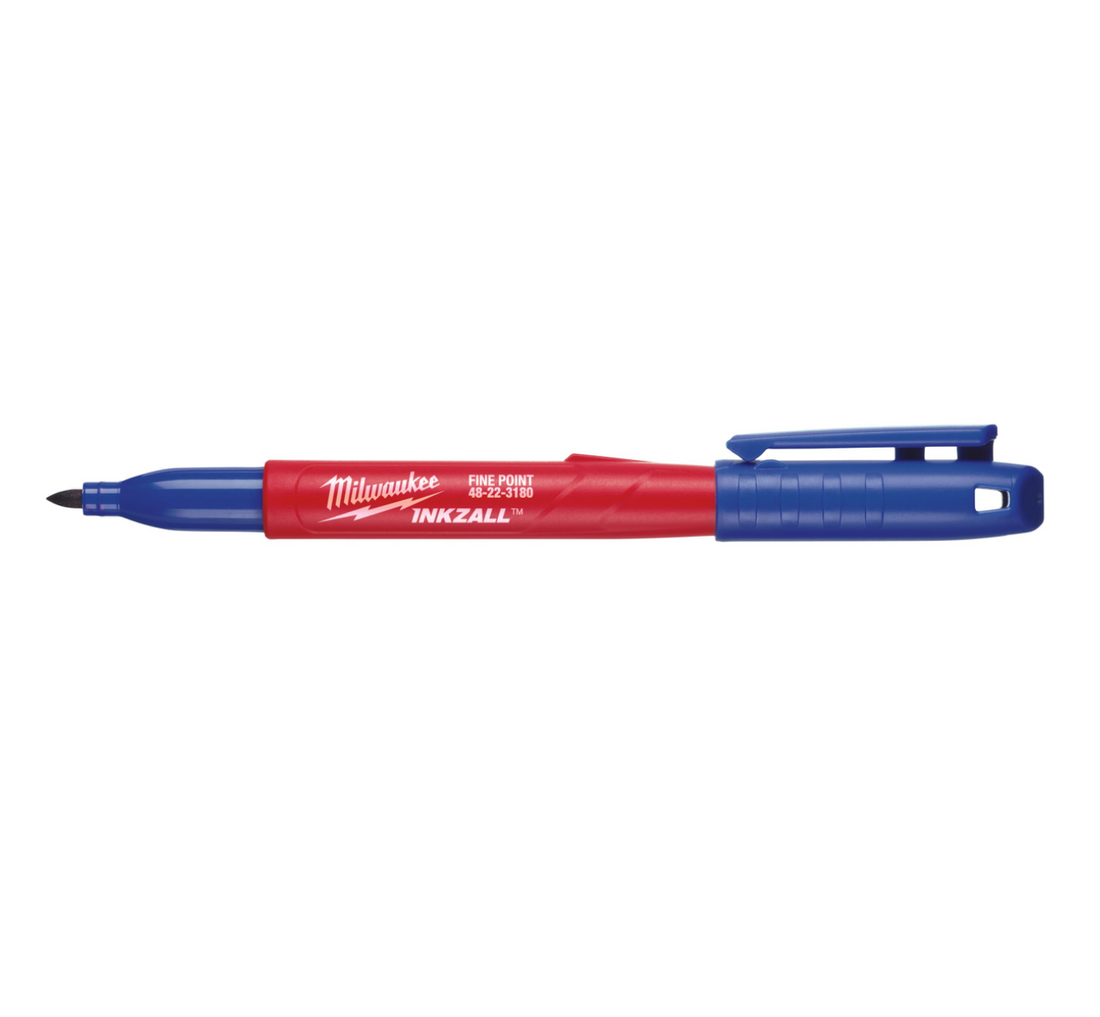 INKZALL™ Permanent Marker Blue Fine Tip Milwaukee 