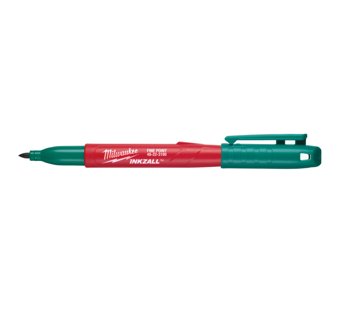 INKZALL™ Permanent Marker Green Fine Tip Milwaukee 