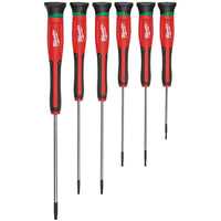 Milwaukee 6 Piece Torx Precision Screwdriver Set 