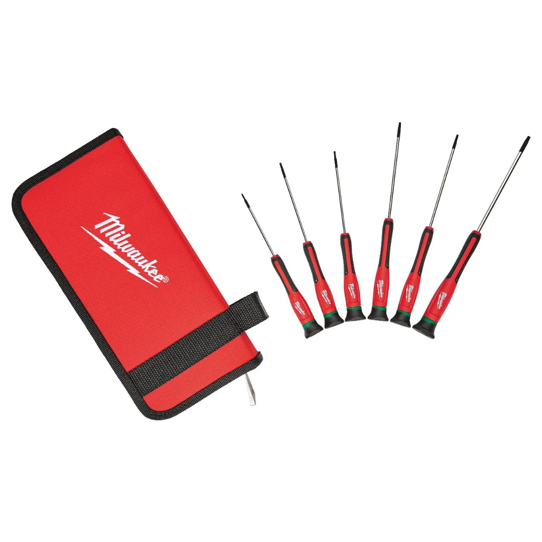 Milwaukee 6 Piece Torx Precision Screwdriver Set 