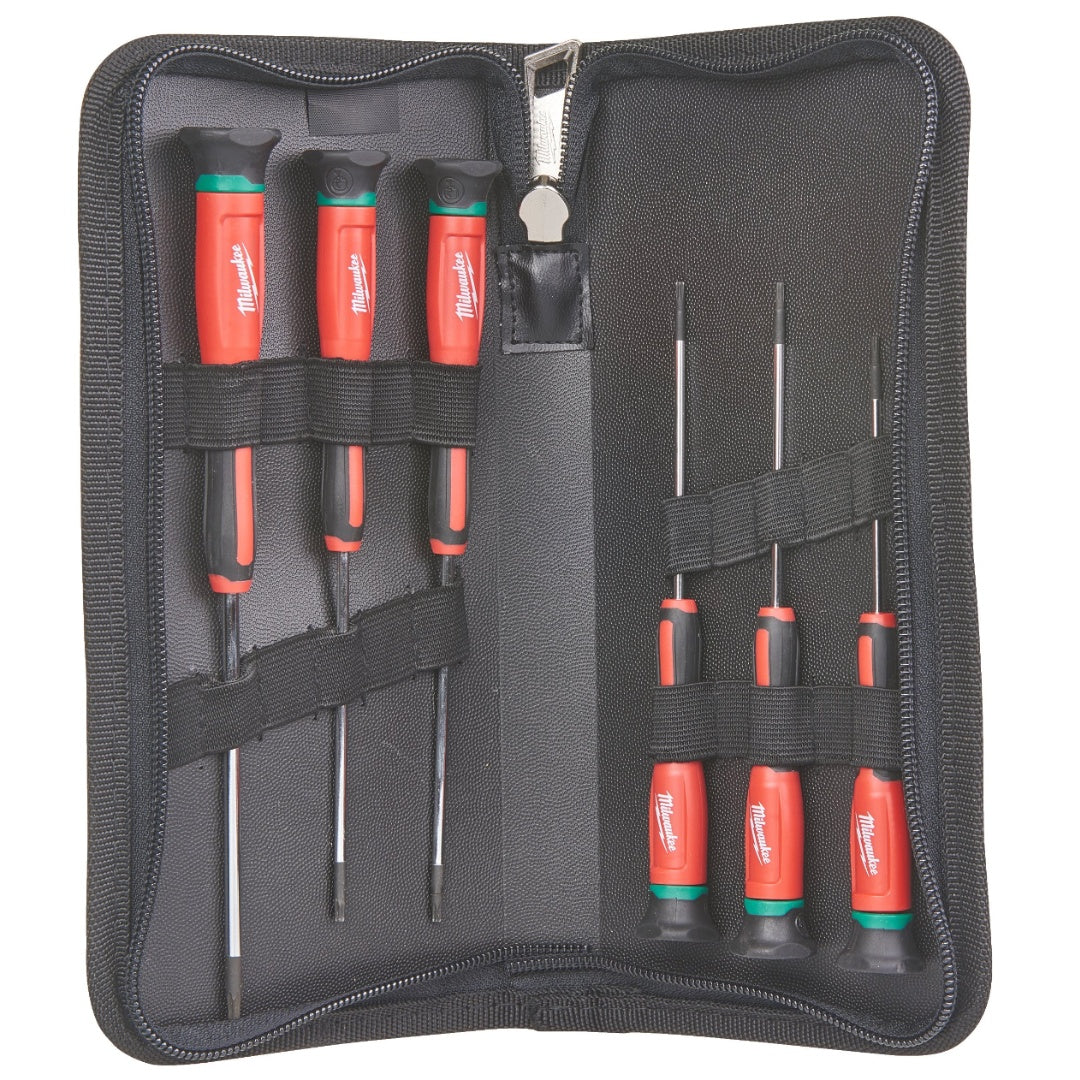 Milwaukee 6 Piece Torx Precision Screwdriver Set 