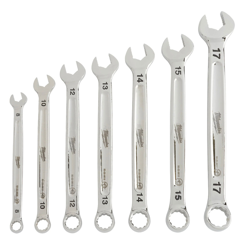 Maxbite Combination Wrench Set - 7 Piece Milwaukee 