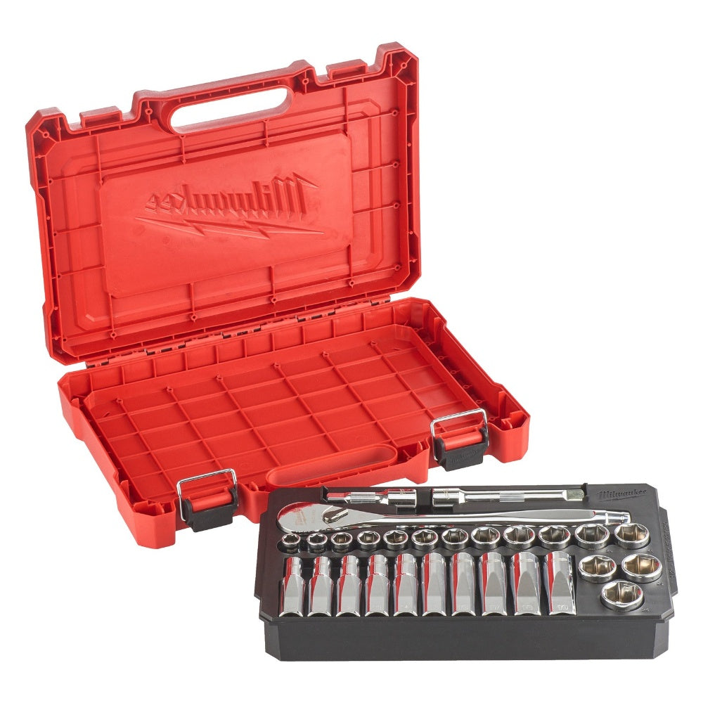 Milwaukee 28 Piece 1/2" Metric Ratchet and Socket Set