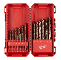 SET Cassetta Punte Per Metallo Forgiate In HSS-G COBALTO - DIN 338 - 19 PEZZI  Milwaukee