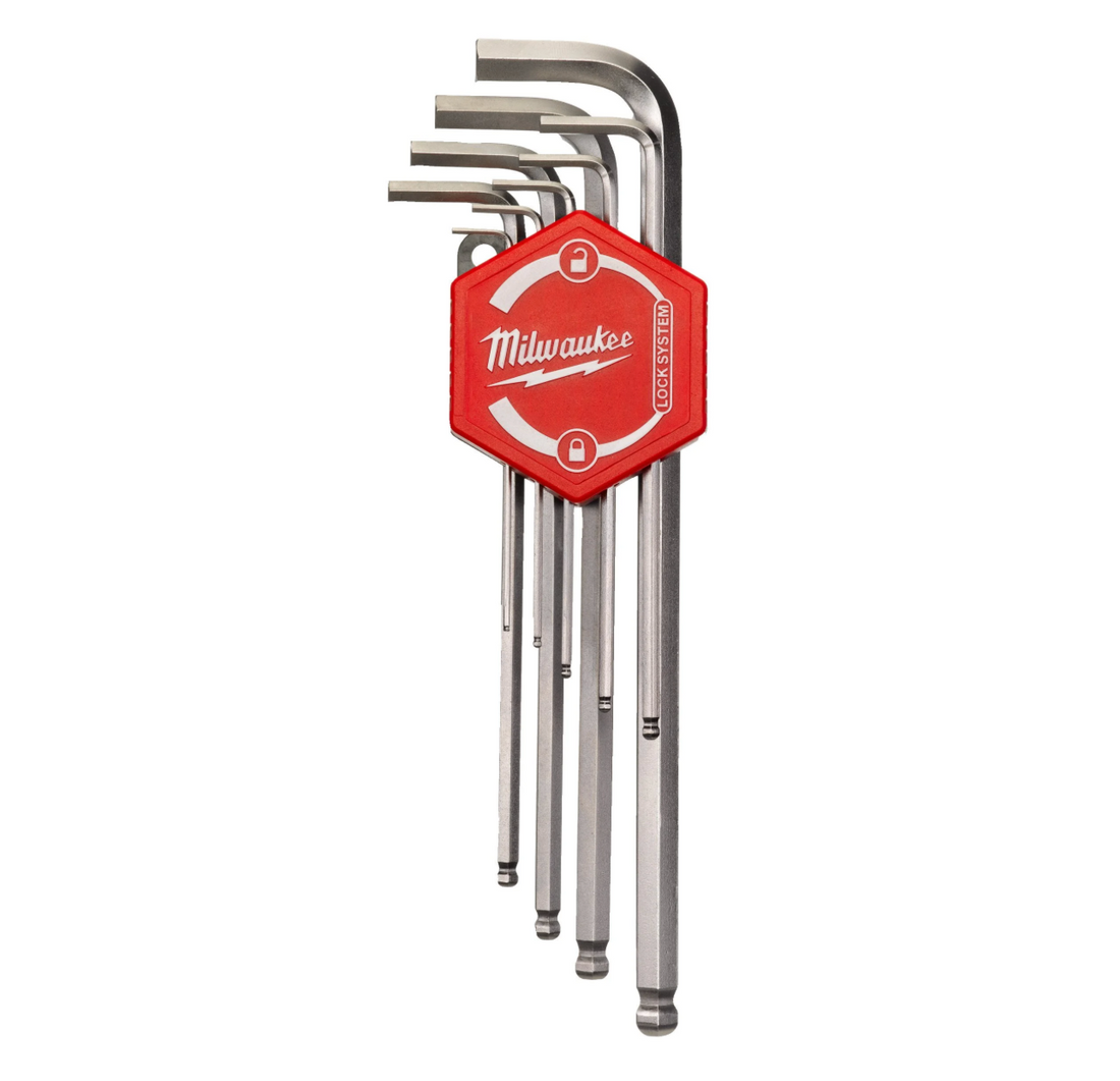 Milwaukee 9 Piece Long Ball Tip Hex Key Set 