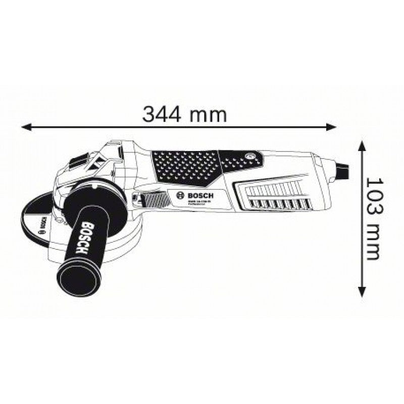 Smerigliatrice Angolare 1.500W GWS 15-125 CIT Bosch Professional