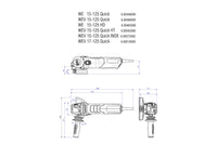 Smerigliatrice Angolare WE 15-125 QUICK Metabo 600448000