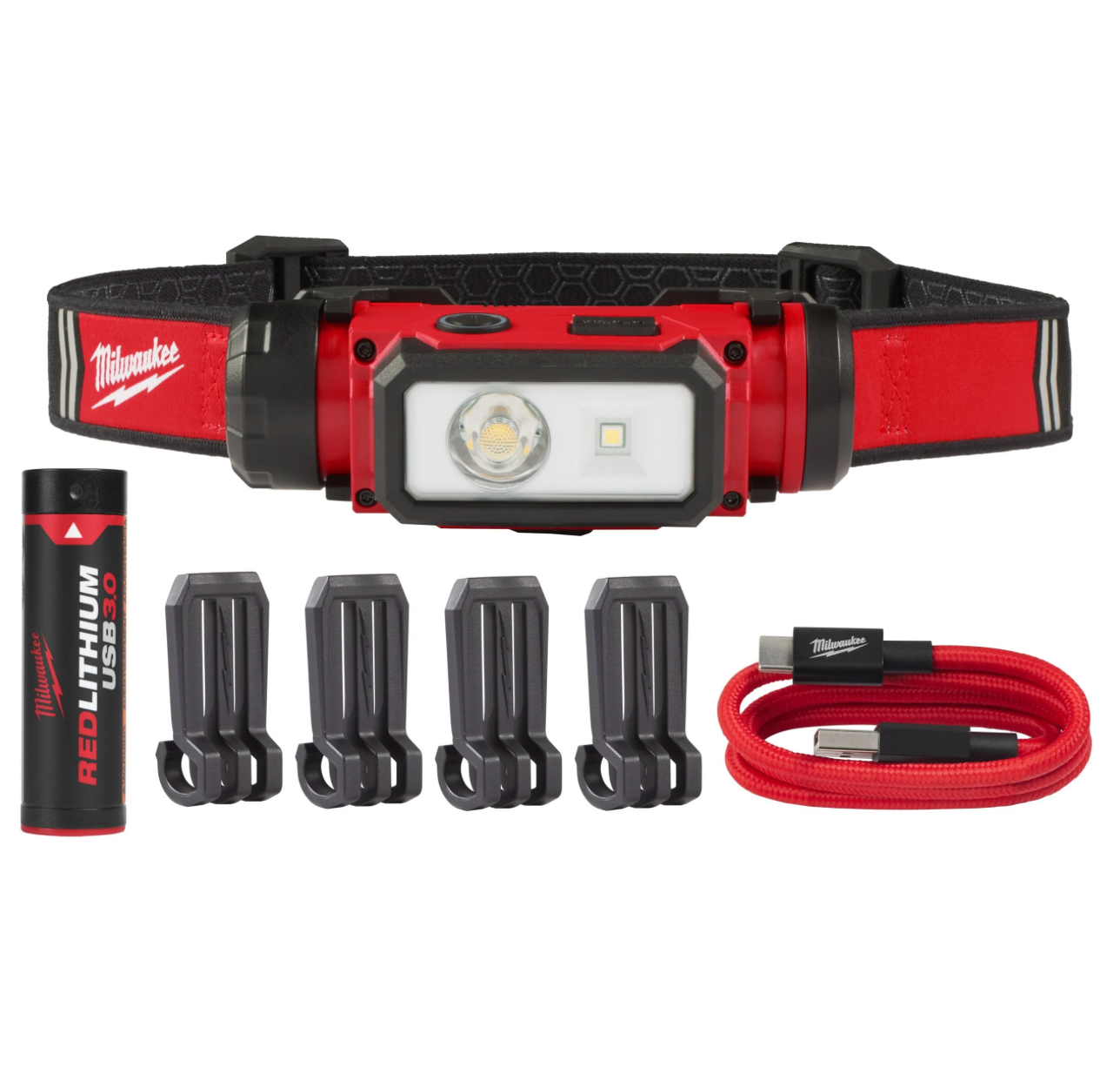 Milwaukee L4 HL2-301 USB Rechargeable Headlamp 600 Lumen 