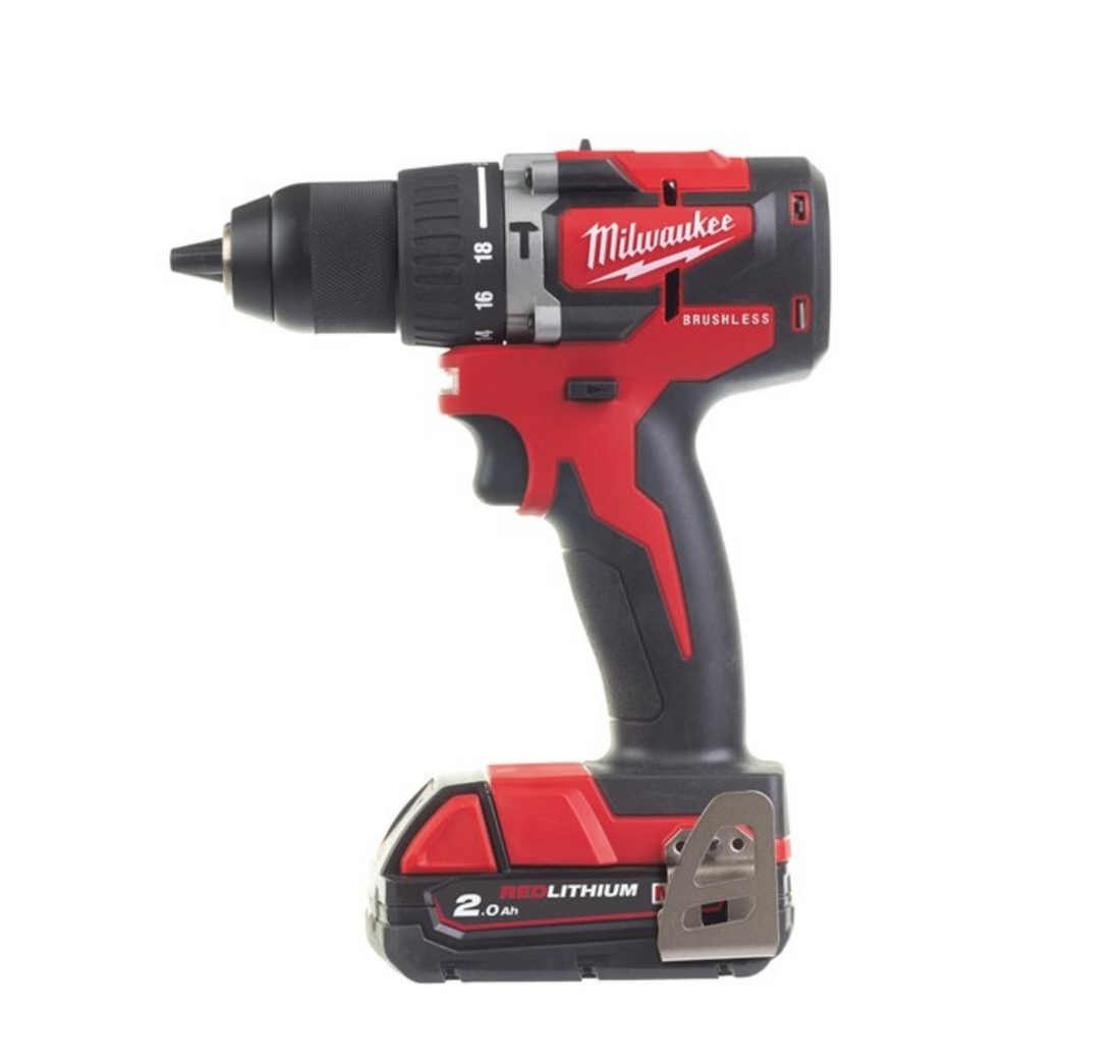 Trapano Avvitatore Con Percussione A Batteria 18v Compact Brushless M18 CBLPD-202C Milwaukee