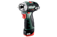 POWERMAXX BS BL Q Drill Driver + 2X Batteries 12 V 2.0 Ah + Charger LC 40 Metabo 601749500 