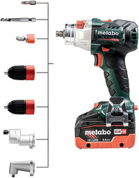 Trapano avvitatore con funzione maschiatrice GB 18 LTX BL Q I + 2X Batterie 5,2Ah E Caricabatterie ASC 55 Metabo 602362500