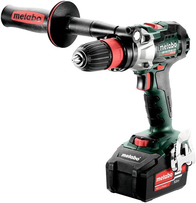 Trapano avvitatore con funzione maschiatrice GB 18 LTX BL Q I + 2X Batterie 5,2Ah E Caricabatterie ASC 55 Metabo 602362500