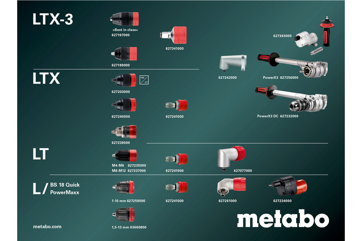 Trapano avvitatore BS 18 LTX-3 BL Q I METAL Metabo 603180840